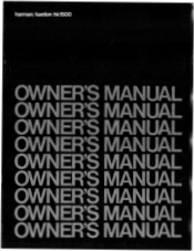 Harman Kardon HK1500 Owners Manual