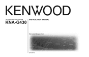 Kenwood KNA-G430 User Manual