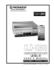 Pioneer CLD-V2800 CLD-V8000 User's Manual31178843