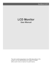 Samsung XL2270 User Manual (user Manual) (ver.1.0) (English)