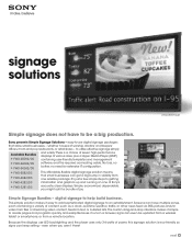 Sony FWDS46H2 Brochure (Signage Solutions)