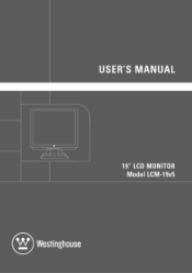Westinghouse LCM19V5 User Manual