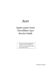 Acer TravelMate 7510 Service Guide