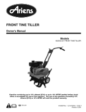 Ariens Front Tine Tiller Owners Manual