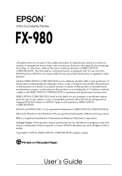 Epson C276001 User Manual
