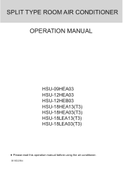 Haier HSU-12HEB03 User Manual
