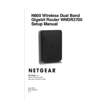Netgear WNDR3700v1 WNDR3700 Setup Manual