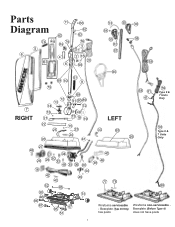 Oreck XL 2600HH Parts Diagram