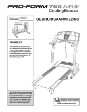 ProForm 760 Air Treadmill Dutch Manual