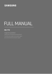 Samsung MX-T70/ZA User Manual