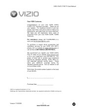 Vizio GV47LFHDTV User Manual