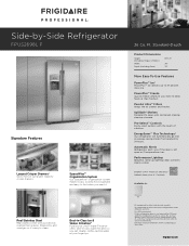 Frigidaire FPUS2698LF Product Specifications Sheet (English)