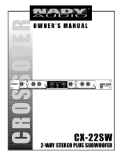 Nady CX-22SW Manual