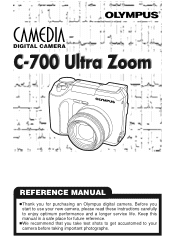 Olympus C 700 C-700 UZ Reference Manual (10.2 MB)