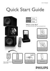 Philips MCM108DB Quick start guide (English)