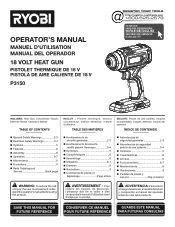 Ryobi P3150 Operation Manual