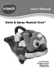 Vtech Swim & Spray Musical Orca User Manual