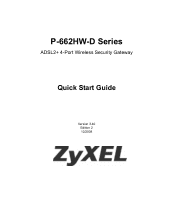 ZyXEL P-662HW-63 Quick Start Guide