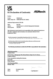 ASRock B760M-HDV/M.2 D4 UKCA Declaration of Conformity