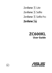 Asus ZenFone 5 Lite ZC600KL ZC600KL English Version E-manual