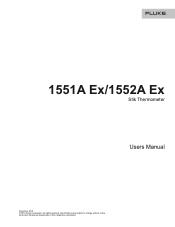Fluke 1551A-20 User Manual