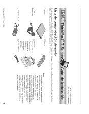 Lenovo ThinkPad T40p Spanish - Setup Guide for ThinkPad T40