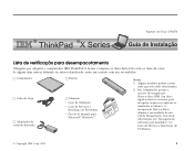 Lenovo ThinkPad X30 Brazilian Portuguese - Setup Guide for ThinkPad X30