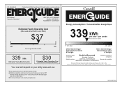 Maytag MDD8000AWS Energy Guide