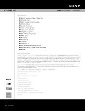 Sony KDL-26ML130 Marketing Specifications