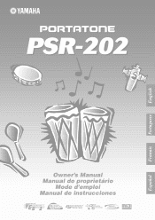 Yamaha PSR-202 Owner's Manual