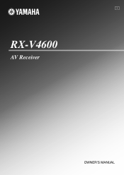 Yamaha RX-V4600 MCXSP10 Manual