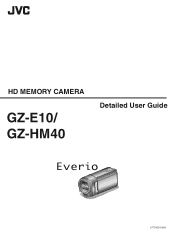 JVC GZ-E10 User Manual - English