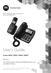 Motorola M802C User Guide