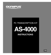 Olympus AS4000 AS-4000 Instructions (English)