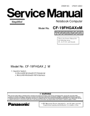 Panasonic CF-19KDRSXCM Service Manual