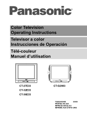 Panasonic CT36E33G CT27E33 User Guide