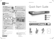 Philips DVDR3400 Quick start guide