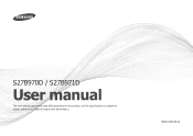 Samsung S27B970D User Manual Ver.1.0 (English)