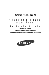 Samsung SGH-T409 User Manual (user Manual) (ver.f9) (Spanish)