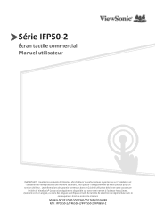 ViewSonic IFP7550 - Gen 2 IFP8650 Gen 2 User Guide French
