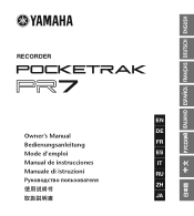 Yamaha POCKETRAK Owner's Manual