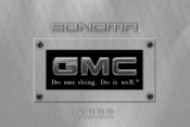 2000 GMC Sonoma Owner's Manual