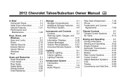 2012 Chevrolet Suburban Owner's Manual