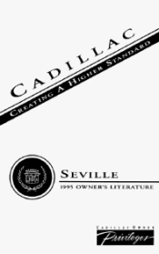 1995 Cadillac Seville Owner's Manual