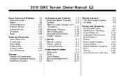 2010 GMC Terrain Owner's Manual