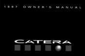 1997 Cadillac Catera Owner's Manual