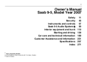 2007 Saab 9-5 Owner's Manual