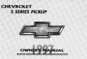 1997 Chevrolet S10 Pickup Owner's Manual