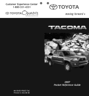 2007 Toyota Tacoma Owners Manual