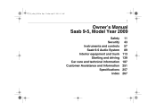 2009 Saab 9-5 Owner's Manual
